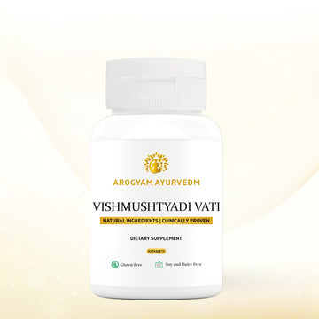 AROGYAM AYURVEDM Vishmushtyadi Vati Helps in reducing inflammations and natural analgesic