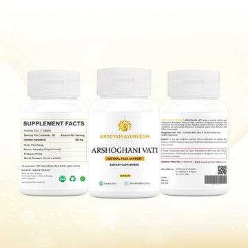 ARSHOGHINI VATI helps in treating acidity and indigestion disorders - Pack of 60 Tablets