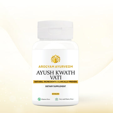 AROGYAM AYURVEDM Ayush Kwath  Immunity Booster Tablet || Enhance your immunity || With Tulsi,Dalchini,Sonth,Krishna Mirch For Men & Women - 60 Tablet
