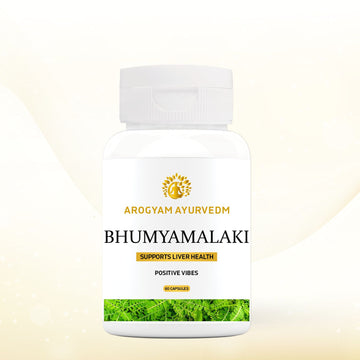 AROGYAM AYURVEDM Bhumi Amla Capsules Phyllanthus Niruri, supports Healthy Liver and Kidneys | Pack of 60 capsules